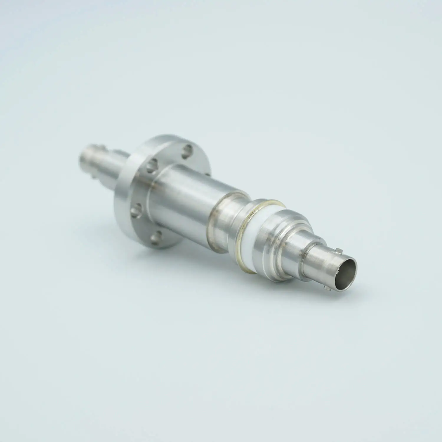 MHV Coaxial Feedthrough, 1 Pin, Floating Shield, Double-Ended, 1.33" Conflat Flange - Image 3