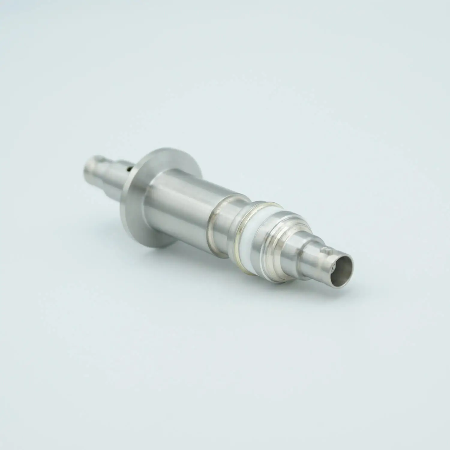 MHV Coaxial Feedthrough, 1 Pin, Floating Shield, Double-Ended, 1.18" QF / KF Flange - Image 2