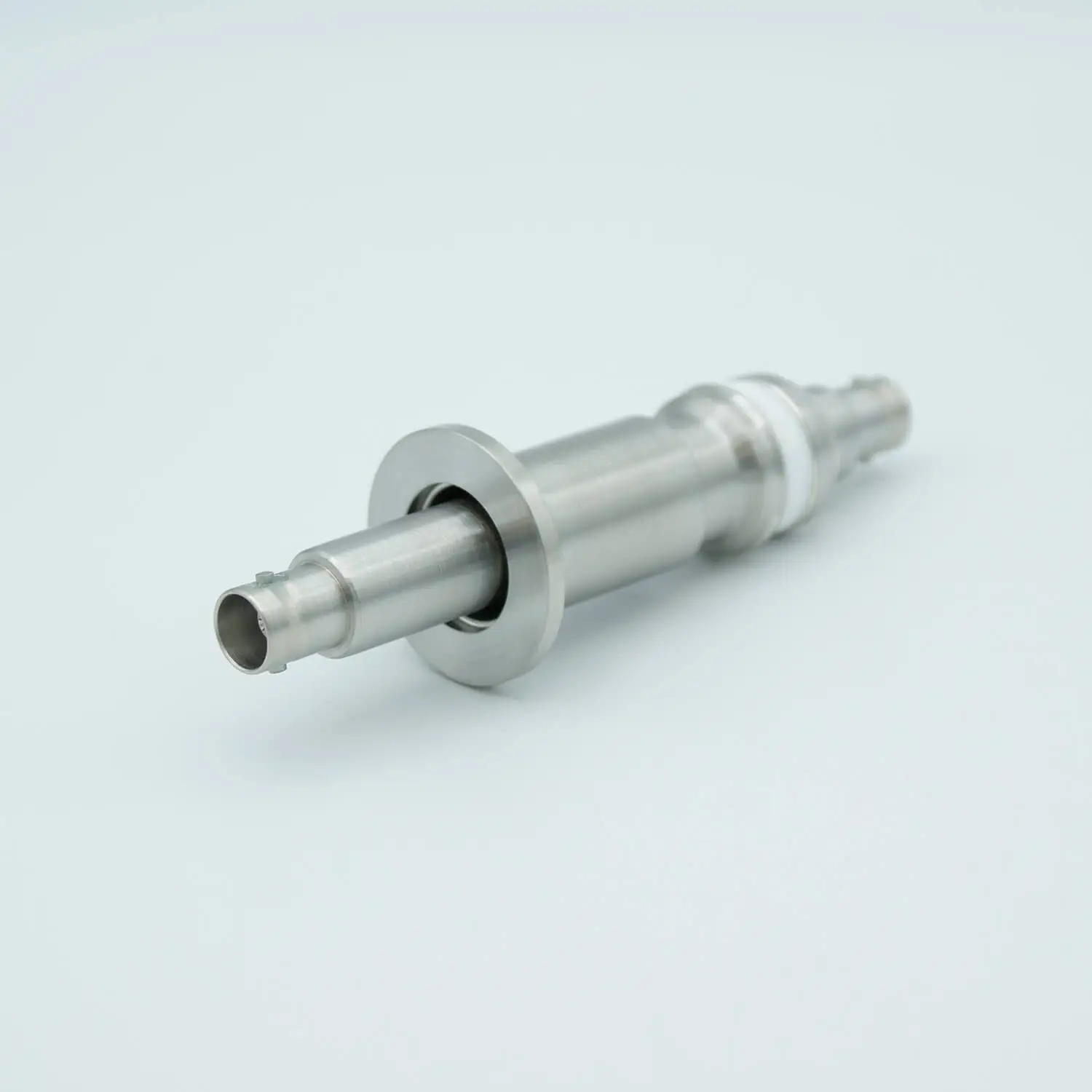 MHV Coaxial Feedthrough, 1 Pin, Floating Shield, Double-Ended, 1.18" QF / KF Flange