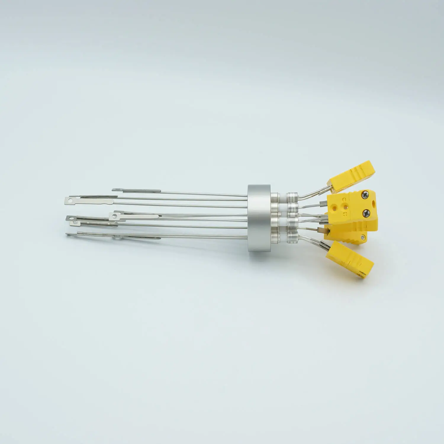 Thermocouple Feedthrough, Type K, 5 Pairs, Miniature Connectors, 1.50" Dia Stainless Steel Weld Adapter - Image 2